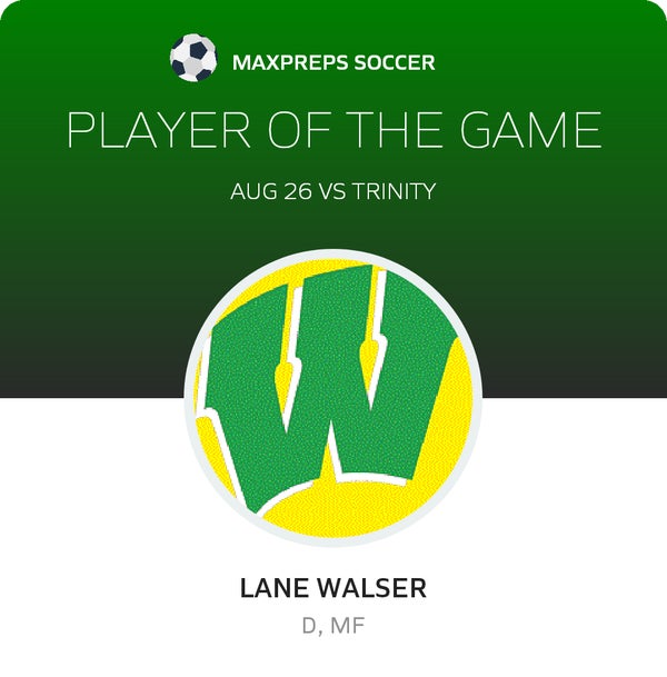 #15 Lane Walser Player of the Game badge