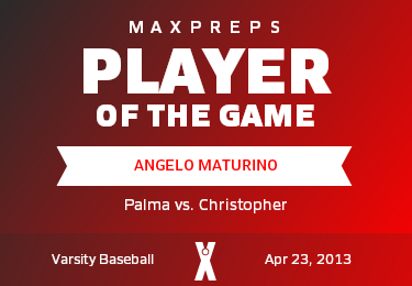 #1 Angelo Maturino Player of the Game badge