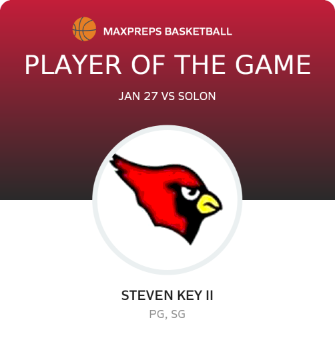 #11 Steven Key ii Player of the Game badge