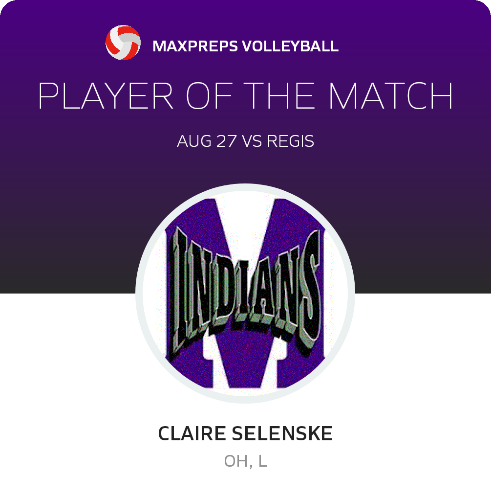 #11 Claire Selenske Player of the Game badge