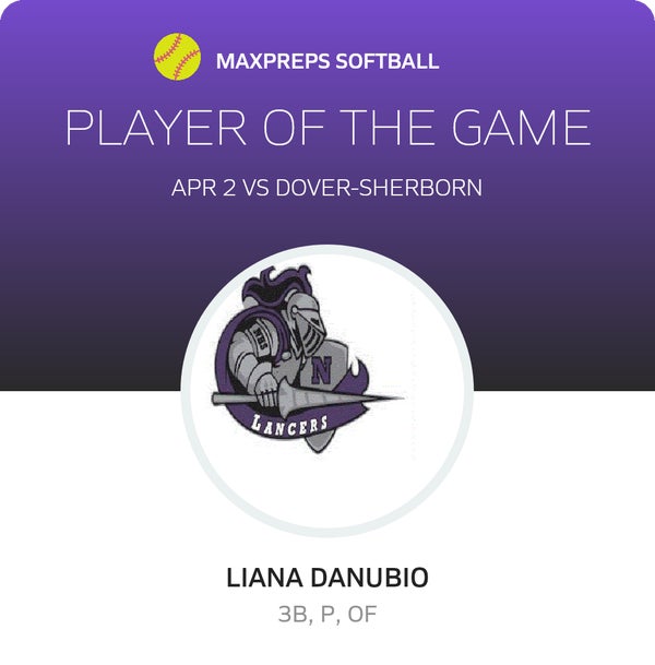 #8 Liana Danubio Player of the Game badge