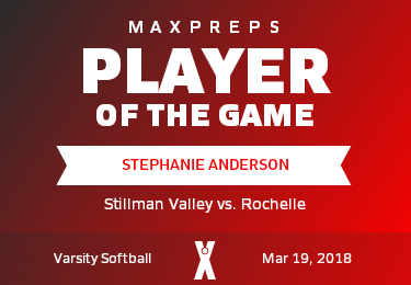 #8 Stephanie Anderson Player of the Game badge