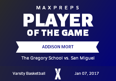 #11 Addison Mort Player of the Game badge