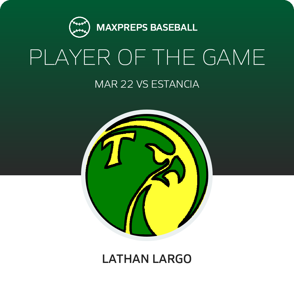 #21 Lathan Largo Player of the Game badge