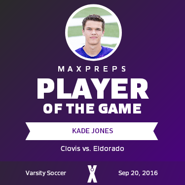 #17 kade jones Player of the Game badge
