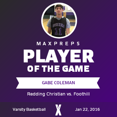#11 Gabe Coleman Player of the Game badge