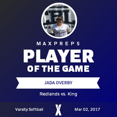 #33 Jada Overby Player of the Game badge