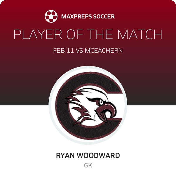 #1 Ryan Woodward Player of the Game badge