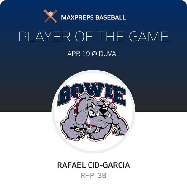 #25 Rafael Cid-Garcia Player of the Game badge