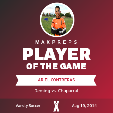 #1 Ariel Contreras Player of the Game badge