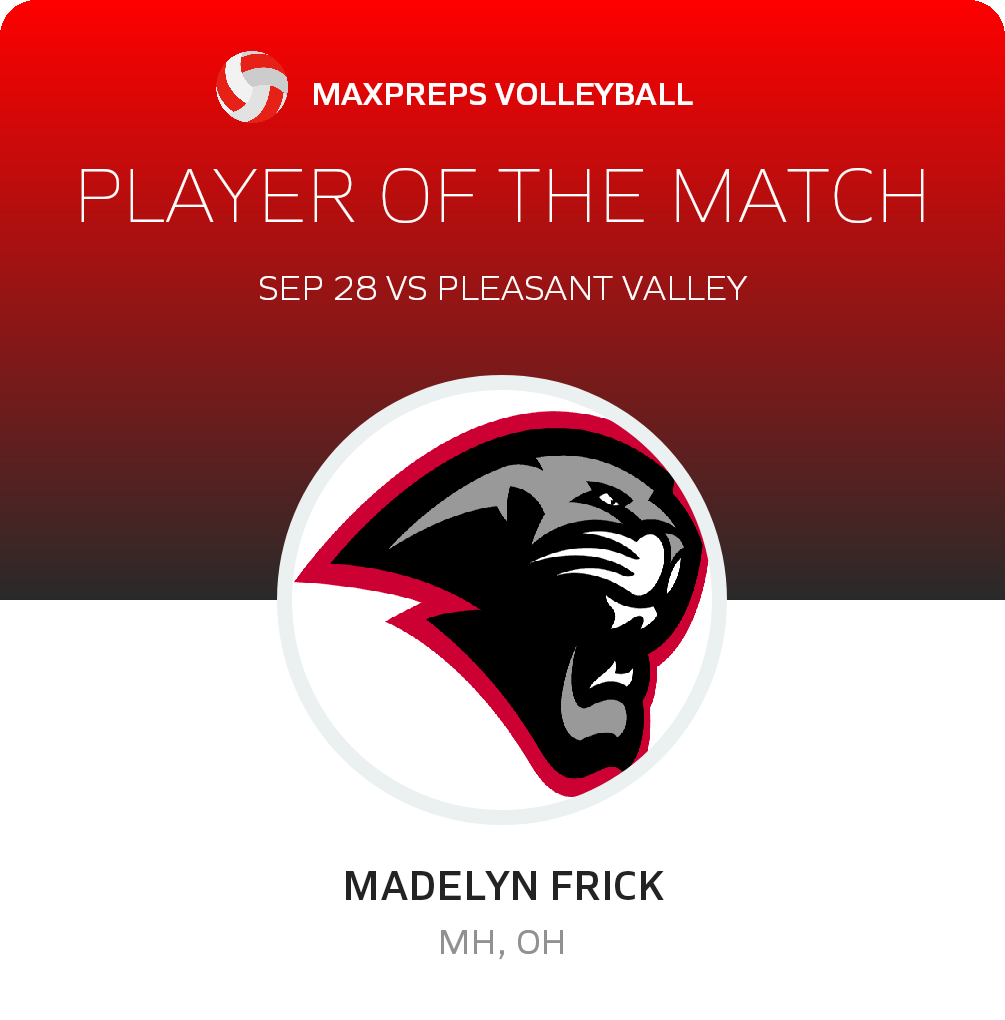 #4 Madelyn Frick Player of the Game badge