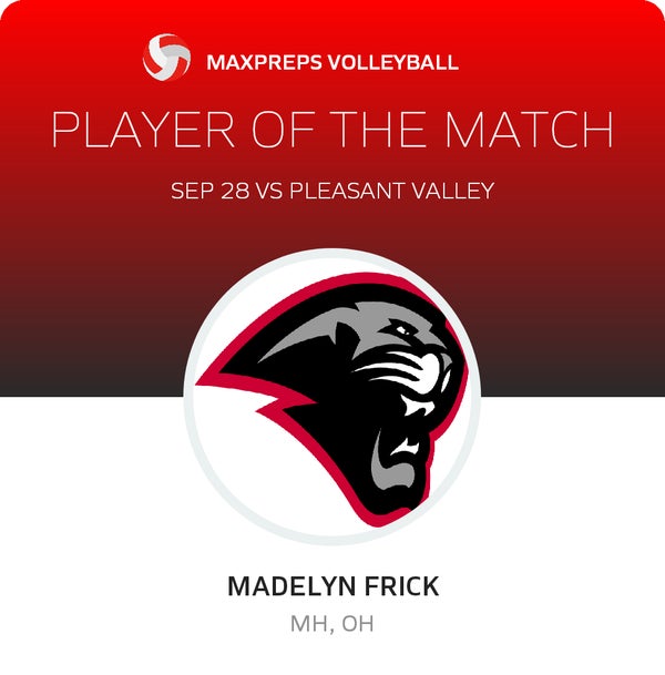 #4 Madelyn Frick Player of the Game badge