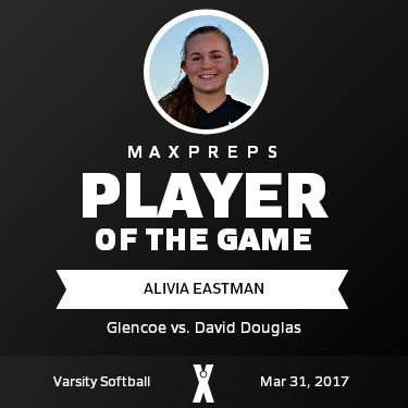 #24 Alivia Eastman Player of the Game badge