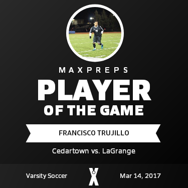 #15 Francisco Trujillo Player of the Game badge