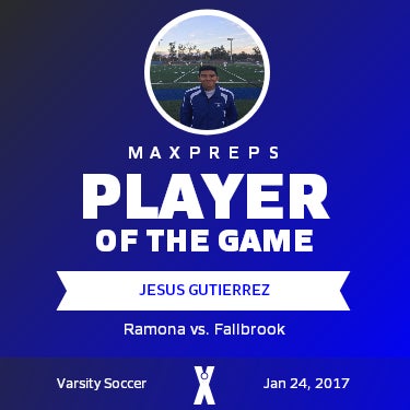 #15 Jesus Gutierrez Player of the Game badge
