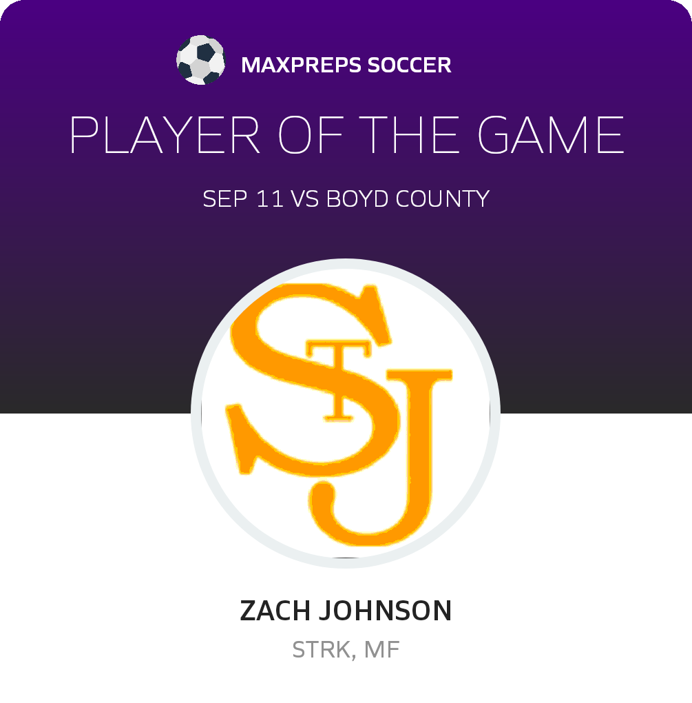 #10 Zach Johnson Player of the Game badge