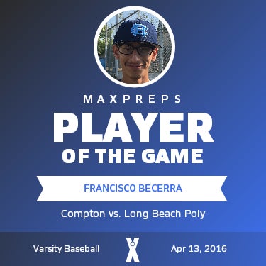 #17 Francisco Becerra Player of the Game badge