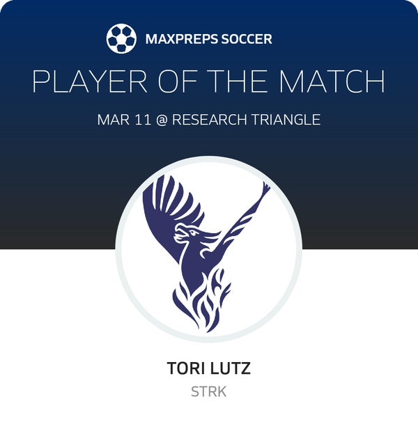 #8 TORI LUTZ Player of the Game badge