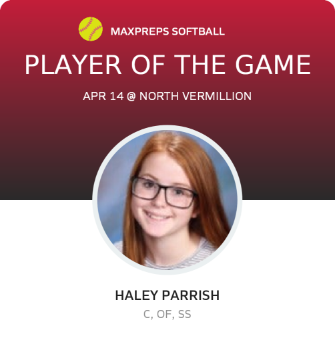 #5 Haley Parrish Player of the Game badge