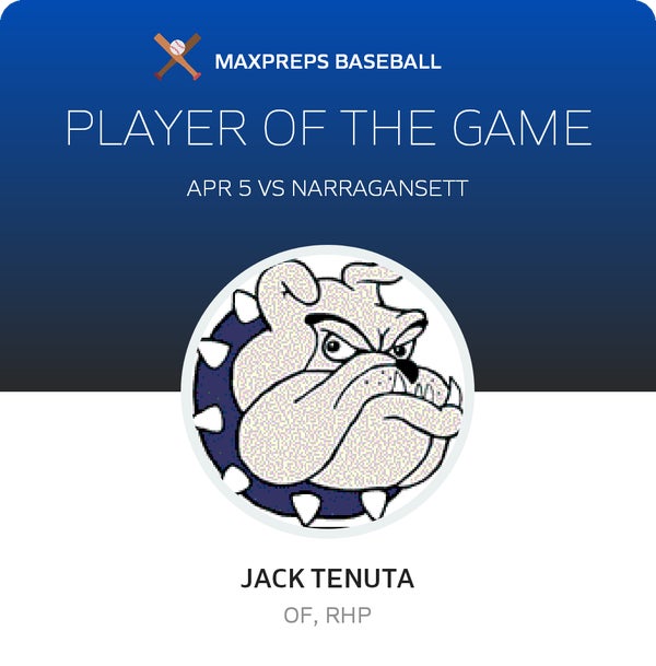 #22 Jack Tenuta Player of the Game badge