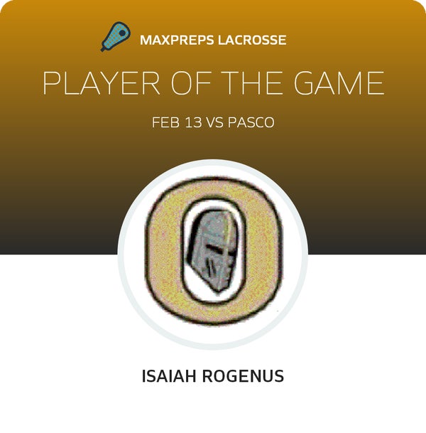 #3 Isaiah Rogenus Player of the Game badge