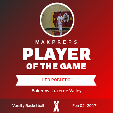 #1 Leo Robledo Player of the Game badge