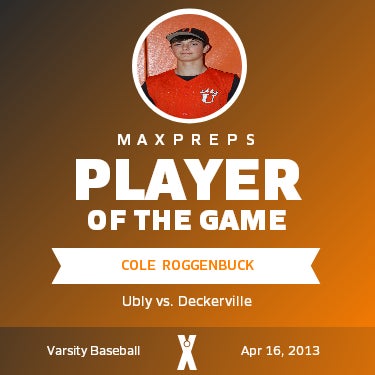 #20 Cole Roggenbuck Player of the Game badge