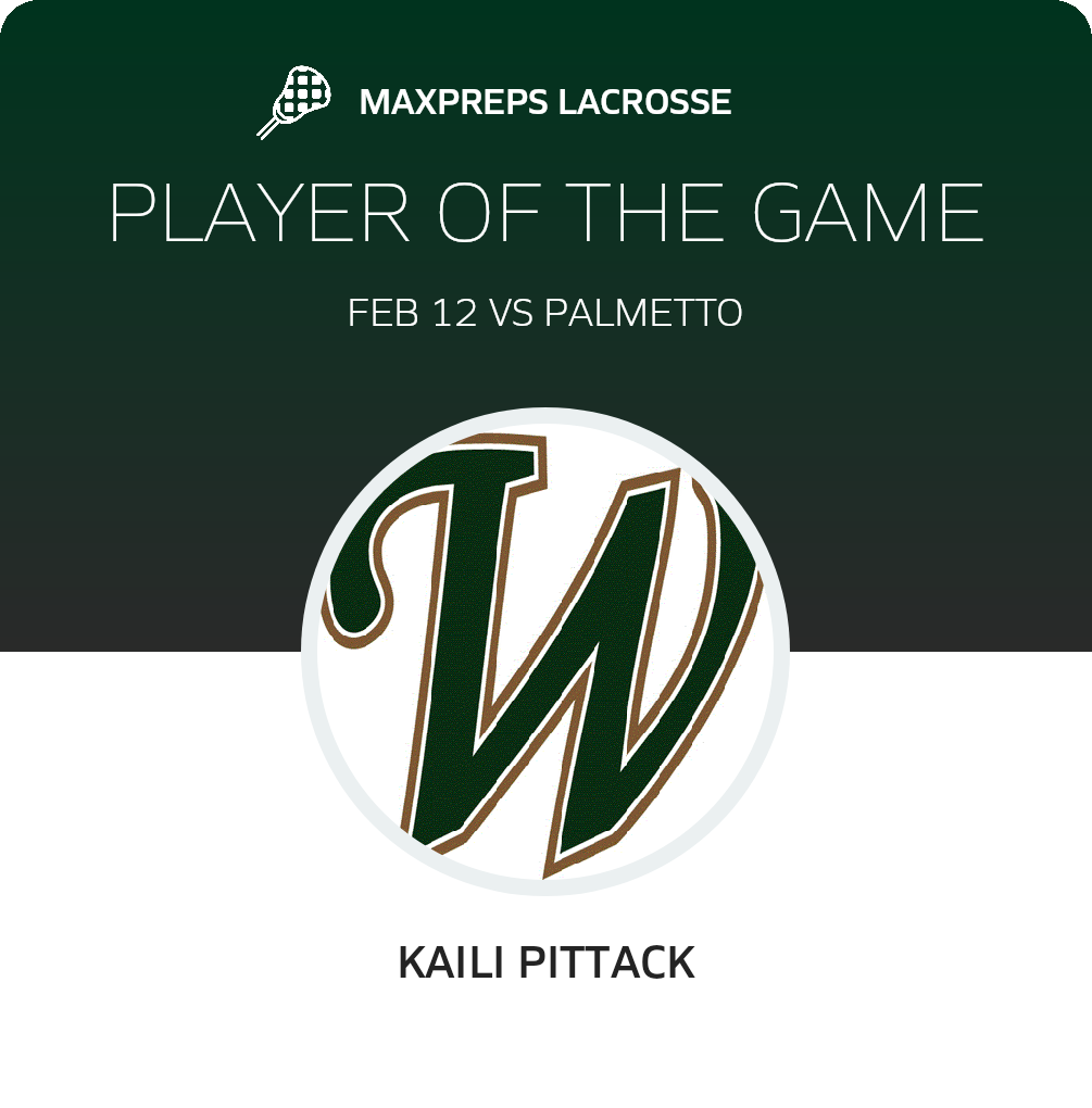 #20 Kaili Pittack Player of the Game badge