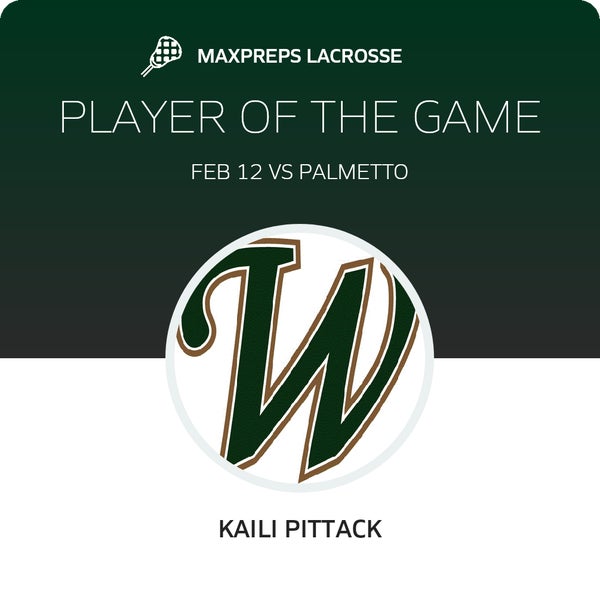 #20 Kaili Pittack Player of the Game badge