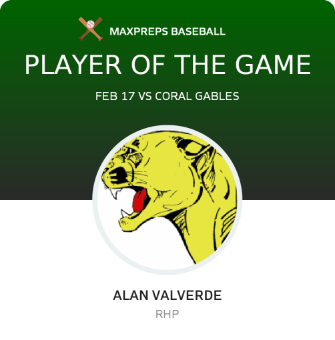 #4 Alan Valverde Player of the Game badge