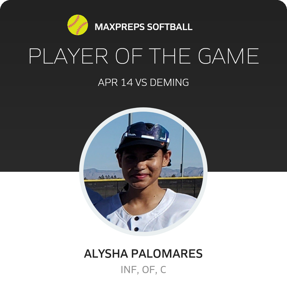 #2 Alysha Palomares Player of the Game badge