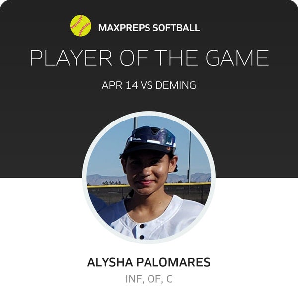 #2 Alysha Palomares Player of the Game badge