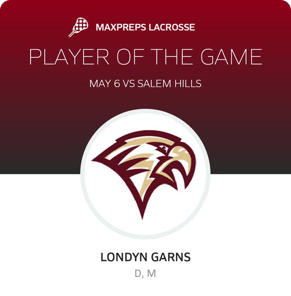 #1 Londyn Garns Player of the Game badge