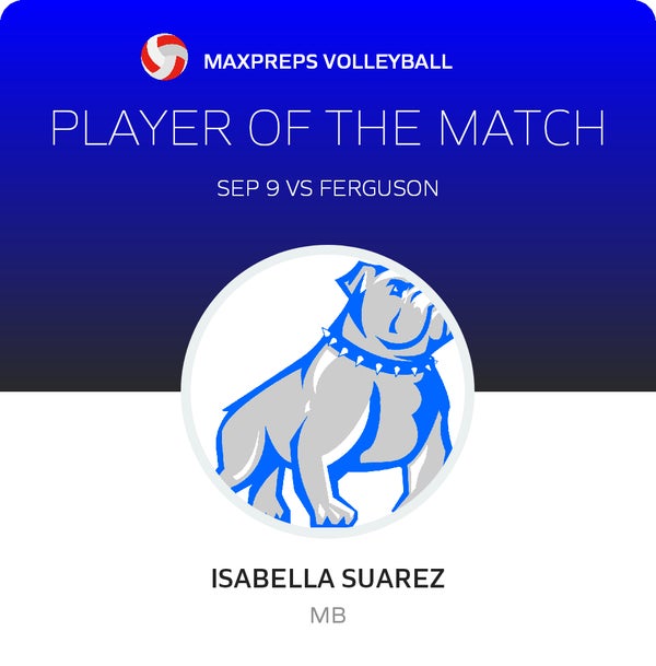 #15 Isabella Suarez Player of the Game badge