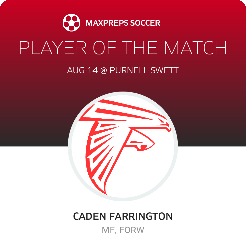 #11 Caden Farrington Player of the Game badge
