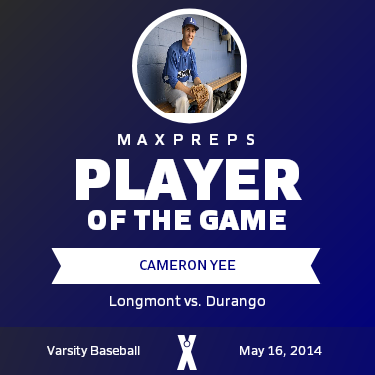 #3 Cameron Yee Player of the Game badge