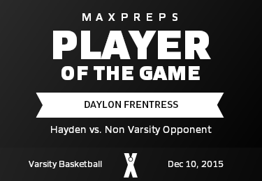 #22 Daylon Frentress Player of the Game badge