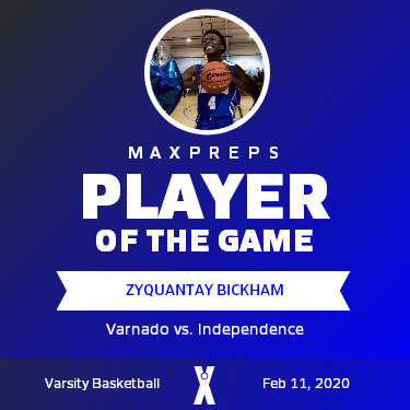 #5 Zyquantay Bickham Player of the Game badge
