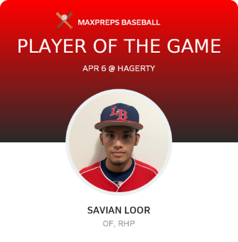 #21 Savian Loor Player of the Game badge