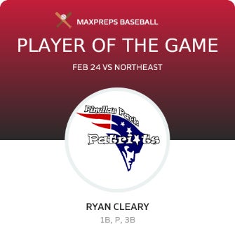 #16 RYAN CLEARY Player of the Game badge