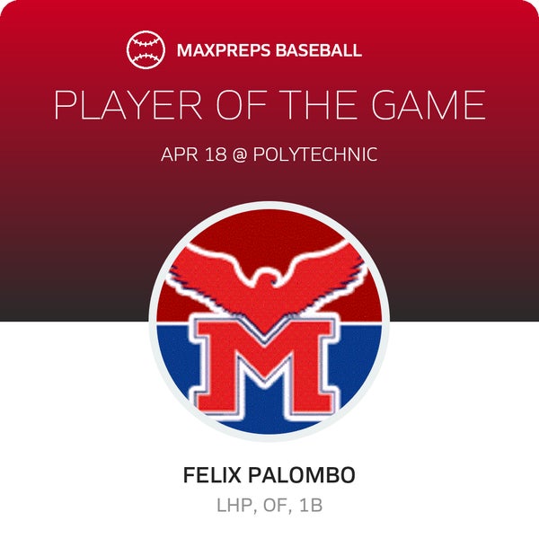 #26 Felix Palombo Player of the Game badge