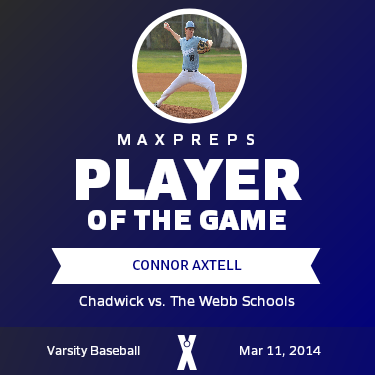 #18 Connor Axtell Player of the Game badge