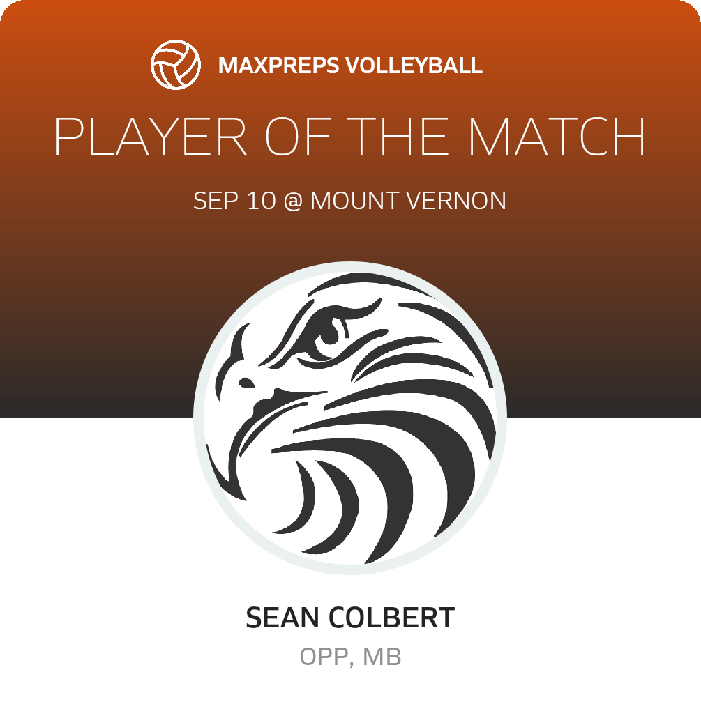 #17 Sean Colbert Player of the Game badge