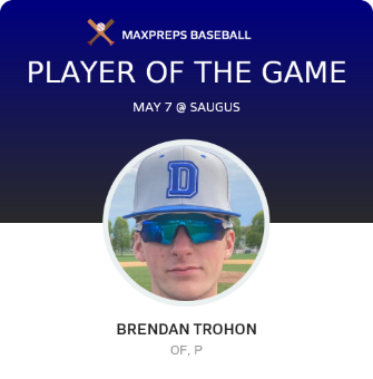 #5 Brendan Trohon Player of the Game badge