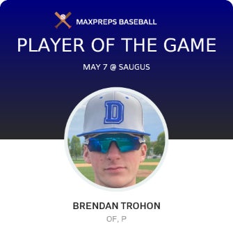 #5 Brendan Trohon Player of the Game badge
