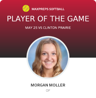 #14 Morgan Moller Player of the Game badge