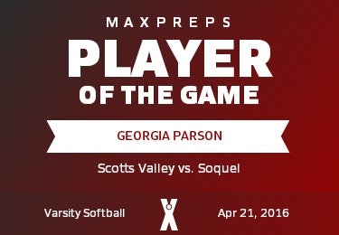 #21 Georgia Parson Player of the Game badge
