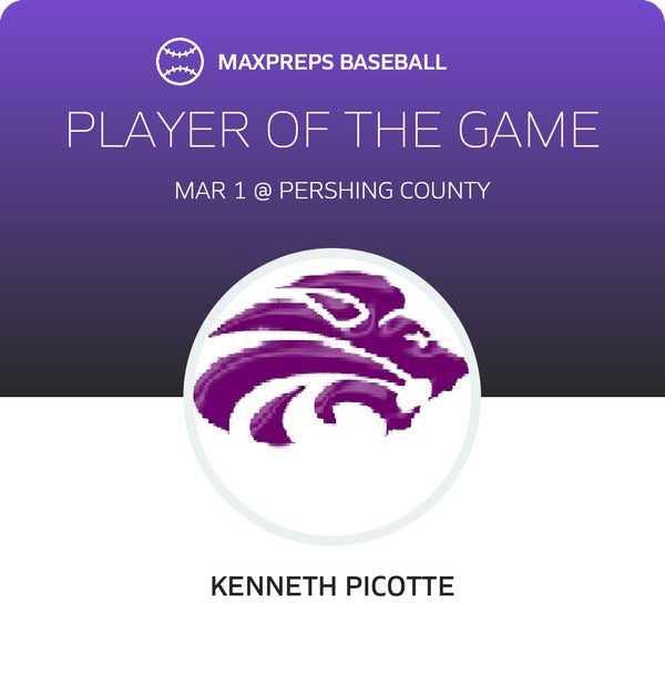 #9 Kenneth Picotte Player of the Game badge