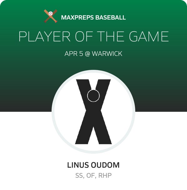 #17 Linus Oudom Player of the Game badge