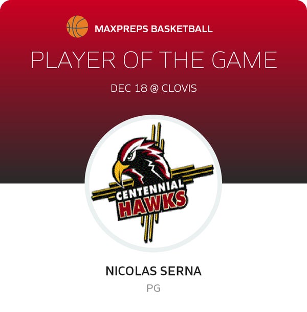#3 Nicolas Serna Player of the Game badge